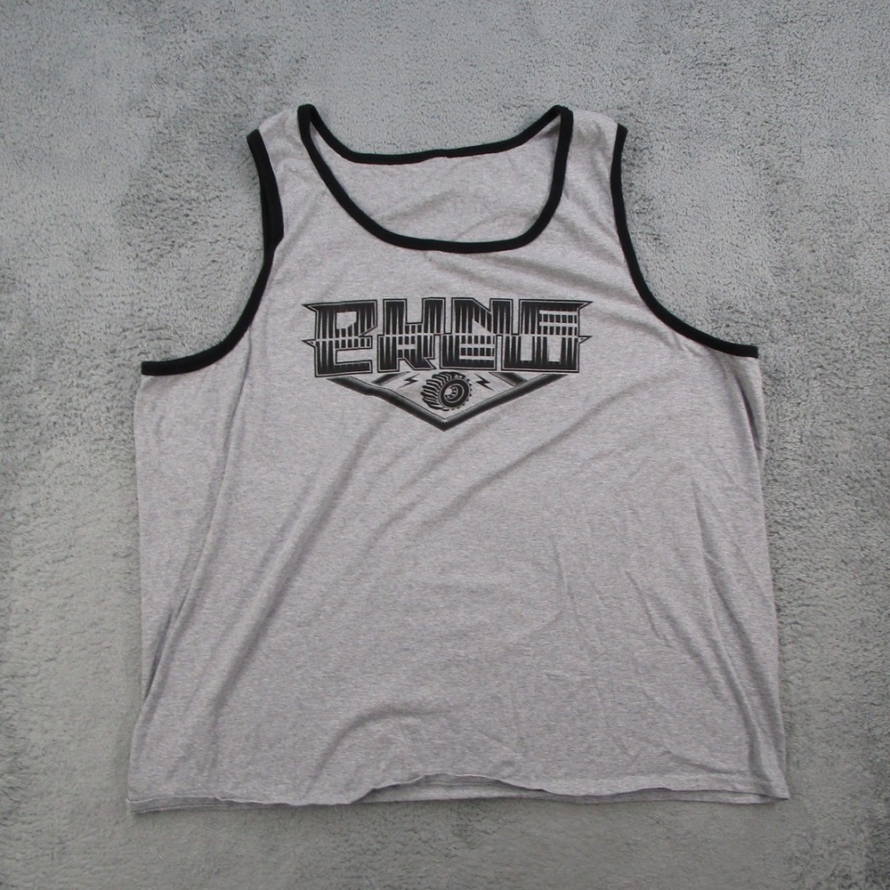 Dune Crew Tank Top Mens 2XL Gray Graphic Live To Dune Dumont Dunes CA Sleeveless
